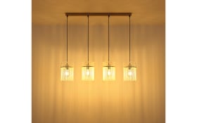 Pendelleuchte Gorley, beige, 4-flammig, 110 cm