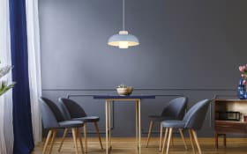 Pendelleuchte Lowe, blau