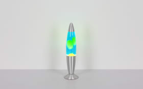 Magmaleuchte 2861S, blau/gelb