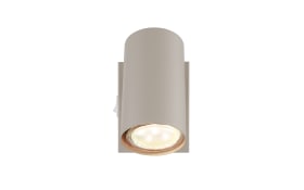 Wandleuchte Robby, sandfarbig