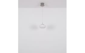 LED-Pendelleuchte Quintara, weiß/nickel, inkl. Höhenverstellung