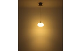 LED-Pendelleuchte Quintara, weiß/nickel, inkl. Höhenverstellung