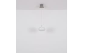 LED-Pendelleuchte Quintara, weiß/nickel, inkl. Höhenverstellung