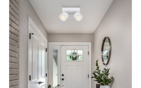 Deckenleuchte Rae, weiß, 2-flammig