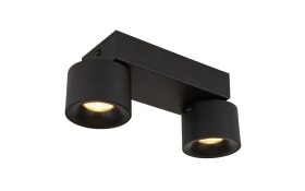 Deckenleuchte Rae, schwarz, 2-flammig