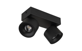 Deckenleuchte Rae, schwarz, 2-flammig