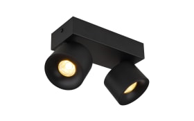 Deckenleuchte Rae, schwarz, 2-flammig