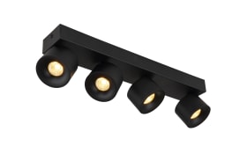 Deckenleuchte Rae, schwarz, 4-flammig