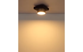 LED-Deckenleuchte Raymond, schwarz/goldfarbig