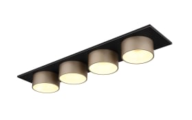 LED-Deckenleuchte Raymond, schwarz/goldfarbig