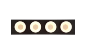 LED-Deckenleuchte Raymond, schwarz/goldfarbig