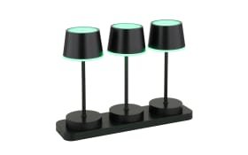 Akku-Tischleuchte Dawson, schwarz, 3er Set