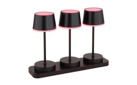Akku-Tischleuchte Dawson, schwarz, 3er Set