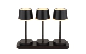 Akku-Tischleuchte Dawson, schwarz, 3er Set
