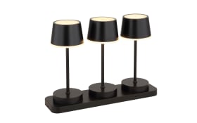 Akku-Tischleuchte Dawson, schwarz, 3er Set