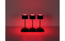 Akku-Tischleuchte Dawson, schwarz, 3er Set