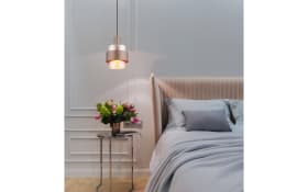 Pendelleuchte Milley, schwarz/bronze, 1-flammig