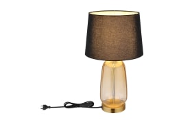 Tischleuchte Classy, amberfarbig/schwarz