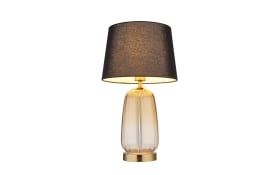 Tischleuchte Classy, amberfarbig/schwarz