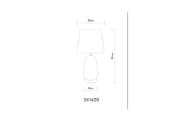 Tischleuchte Classy, amberfarbig/schwarz