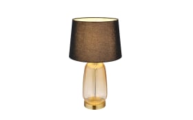 Tischleuchte Classy, amberfarbig/schwarz