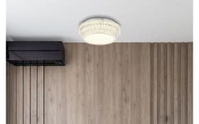 LED-Deckenleuchte Klara, transparent, 50 cm, inkl. CCT und Fernbedienung