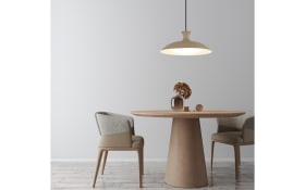 LED-Pendelleuchte Rocha, sandfarbig