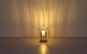 Tischleuchte Alfred, sandfarbig