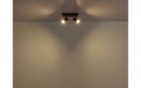 Deckenleuchte Kayden, dunkelbraun/schwarz, 2-flammig