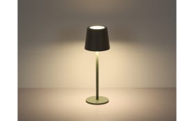 Akku-Tischleuchte Vancouver, graugrün, inkl. USB-Kabel