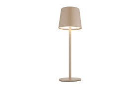 Akku-Tischleuchte Vancouver, sandfarbig, inkl. USB-Kabel