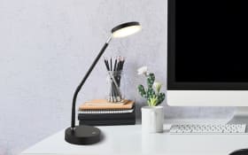 LED-Tischleuchte Silvio, schwarz, inkl. Memoryfunktion