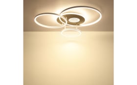 LED-Deckenleuchte Invertina, sandfarbig, inkl. Fernbedienung 