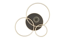 LED-Deckenleuchte Invertina, goldfarbig, inkl. Fernbedienung 