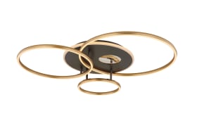 LED-Deckenleuchte Invertina, goldfarbig, inkl. Fernbedienung 