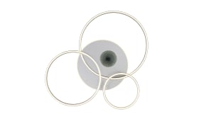 LED-Deckenleuchte Invertina, silberfarbig, inkl. Fernbedienung 