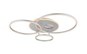 LED-Deckenleuchte Invertina, silberfarbig, inkl. Fernbedienung 