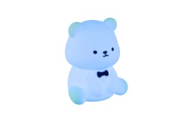 Akku-Tischleuchte Teddy, weiß, inkl. RGB-Farbwechsler