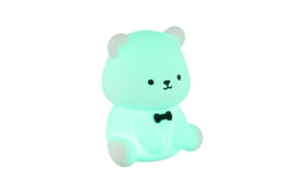 Akku-Tischleuchte Teddy, weiß, inkl. RGB-Farbwechsler