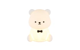 Akku-Tischleuchte Teddy, weiß, inkl. RGB-Farbwechsler