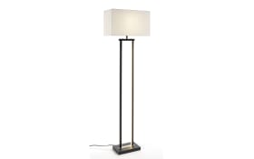 LED-Standleuchte Domo, schwarz/weiß, 150 cm