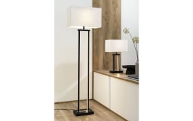 LED-Tischleuchte Domo in schwarz/weiß, 55 cm