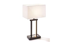 LED-Tischleuchte Domo in schwarz/weiß, 55 cm