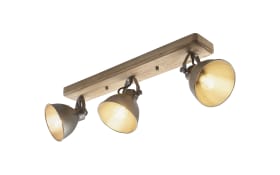 Deckenleuchte Timber, metal/holz, 46 cm