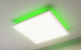 LED-Deckenleuchte Corinna RGB, weiß/aluminium, 45 cm
