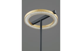 LED-Tischleuchte Luce Nella CCT, schwarz/holz, 31 cm