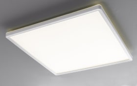 LED-Deckenleuchte Plain, weiß/silber, 42 cm