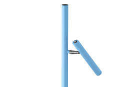 LED-Akku-Standleuchte Streak, blau, 134 cm, inkl. Tastdimmer
