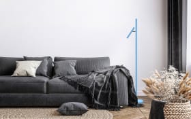 LED-Akku-Standleuchte Streak, blau, 134 cm, inkl. Tastdimmer