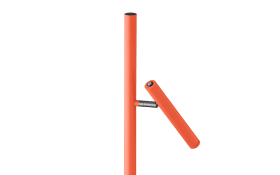 LED-Akku-Standleuchte Streak, orange, 134 cm, inkl. Tastdimmer